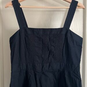 J. Crew Casual Black Cotton Summer Dress - size medium